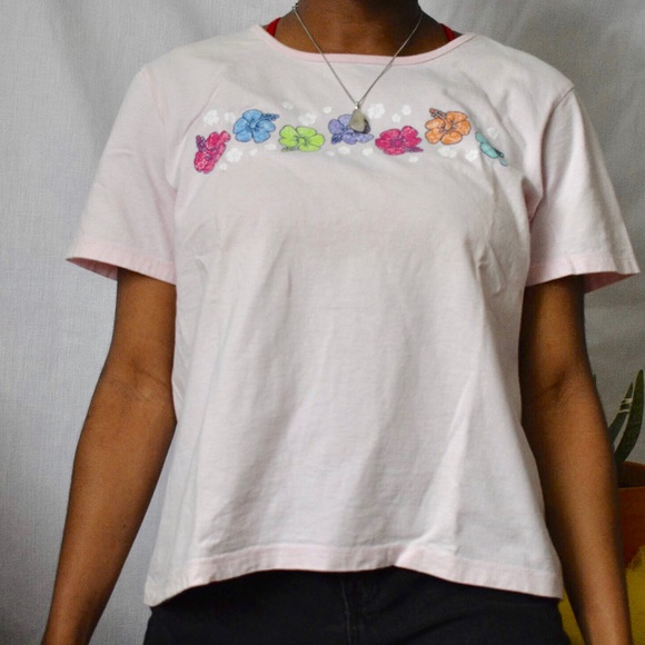 Rainbow Hibiscus Tee - Picture 7 of 7